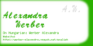 alexandra werber business card
